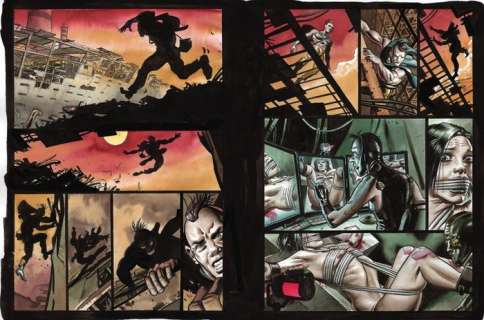 P. Evangelisti - 4x tavole originali "Sturm und Drang extended" - Loose page - (2017) | Catawiki