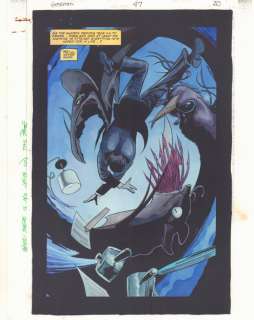 John Kalisz, Steve Yeowell, Wade Von Grawbadger - Starman #47 P.20 Color Guide Art - Death of Commissioner Woo Splash - 1998