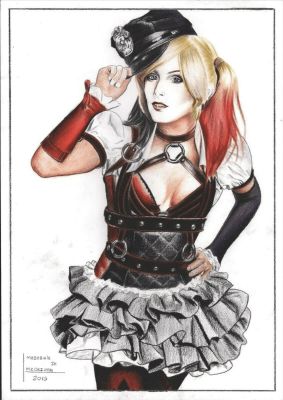Harley Quinn Original Art by Meiriele de Medeiros | Raremarq (Buy It Now)