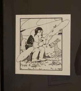 Hommage Ã  Hergé - Dessin original encre de Chine - Tintin au pays des Soviets | Catawiki