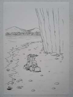 Kim Duchateau - originele tekening - Nieuwsblad - Loose page | Catawiki