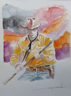 Tex - G. Candita - Illustrazione originale cm 22x31 - Loose page | Catawiki