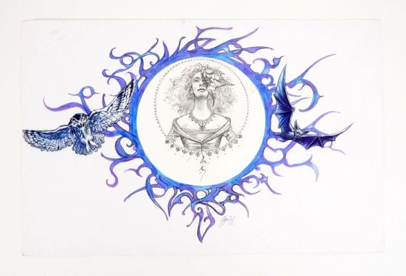 Lemercier Gwendal La... | LEMERCIER Gwendal La nuit Illustration pour l’album... | Vermot et Associés