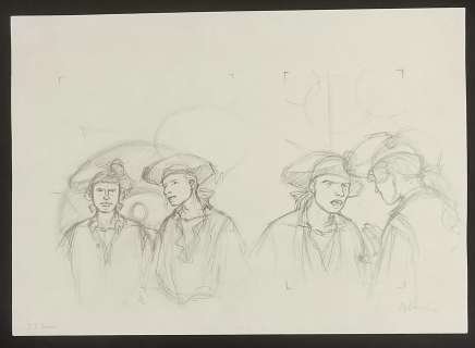 PELLERIN 2000 Crayonné à la mine de plomb : l’Epervier. T5 Pl2… | Laval Enchères