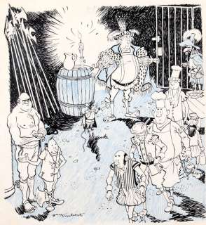 Trubert | Illustration Ã  l’encre de Chine et au crayon bleu… | Banque Dessinée