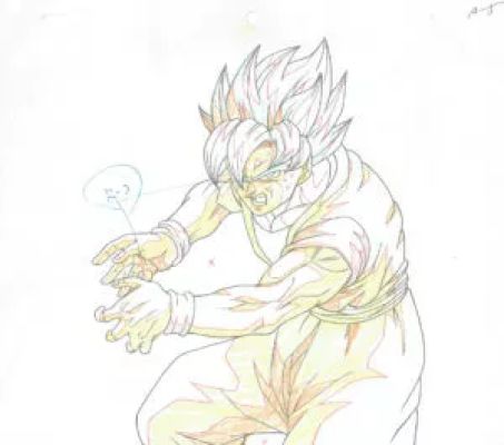 TORIYAMA Akira - DRAGON BALL - doga (douga) – Son Goku SSJ 2 Kamehameha – Dragon Ball Z – DBZ – 3821