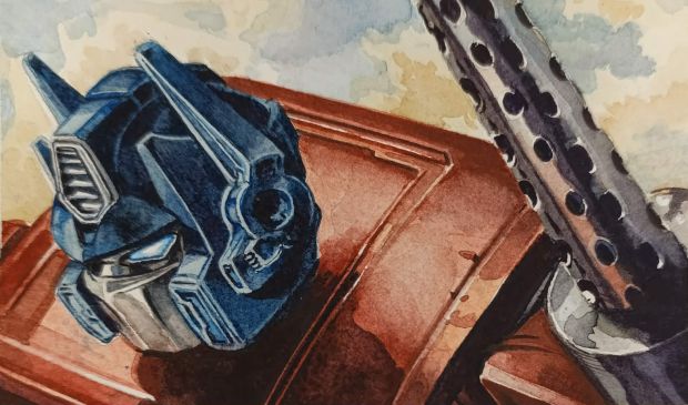 Pasquale Ferrara | Optimus Prime Transformers Illustration | Kirby’s Comic Art