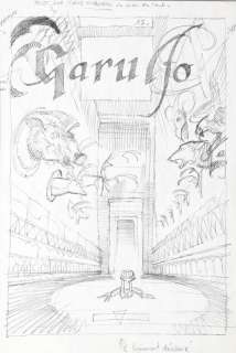 Maïorana - Garulfo, illustration Ã  la mine de plomb pour l‘Ã…