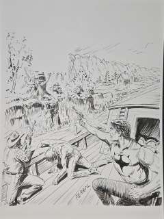 Copertina Originale realizzata da Gallieno Ferri per Zagor Maxi n 19