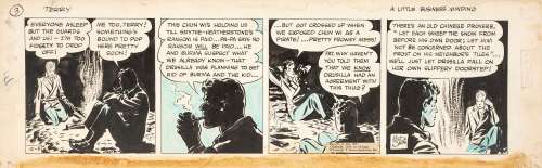 Milton Caniff - Terry and the Pirates - A little business minding, 1938 | Finarte