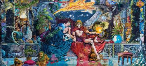 Barry Windsor-Smith original monumental painting Artemis & Apollo . | Profiles in History