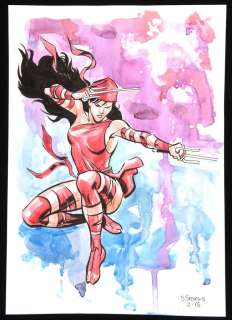 Dave Stokes an original artwork of Marvel Comics Elektra (2012). | Ewbank’s