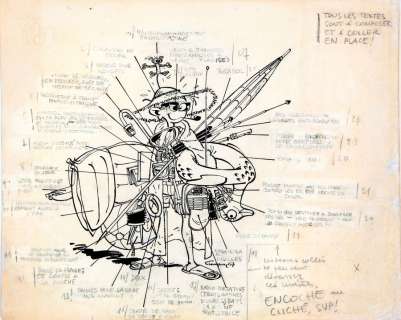 Franquin | Spirou et Fantasio, illustration Ã  l’encre de Chi… | Banque Dessinée