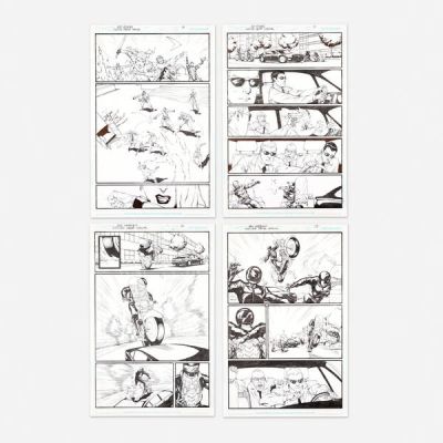 Gustavo Vazquez | Suicide Squad War Crimes Special #1 Story Pages 14, 15, 16, and 17 Original Art (DC Comics, 2013) | Landry Pop Auctions