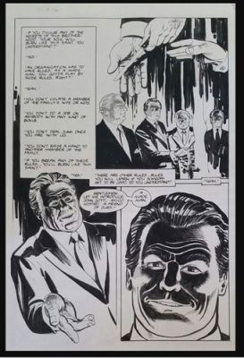 Dan Spiegle - TRUE CRIME #1 Original Eclipse Comic Art Page! JOHN GOTTI MOB | eBay US (Buy It Now)