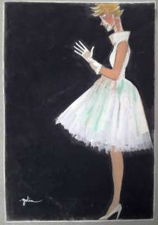 Golia (Eugenio Colmo) - Moda - Grande illustrazione anni ’50 - Firmata - Loose page | Catawiki