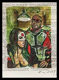 Emma Wildfang - Original artwork - Deadshot visiting Katana - Watercolors/Pastels/Pencil - Loose page - Artwork (2020)