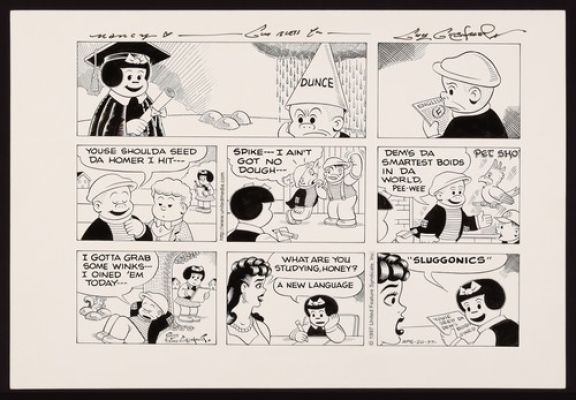 Original Art for the Nancy Comic Strip (4/20/97) by Guy Gilchrist | eBay US (Buy It Now)