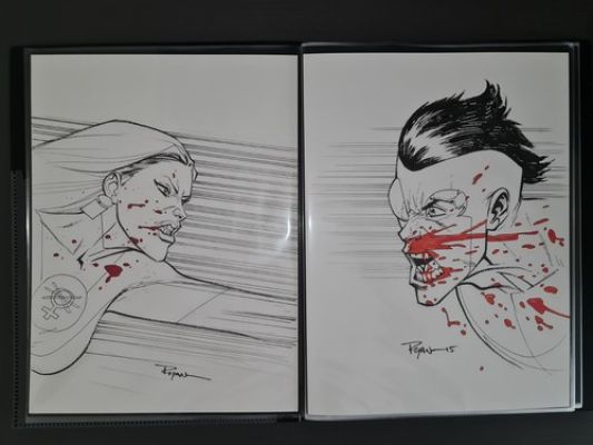 Ryan Ottley Original Art Invincible & Atom Eve SET 2015 Signed - NOT PRINT | eBay Europe