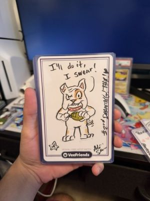 VeeFriends - bulldog - 4" x 6" Comic Artist Sketch Card by Ali Castro | eBay US (Buy It Now)