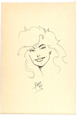 Lot 5311 - Mark Bagley an original portrait sketch artwork (1994). | Ewbank’s