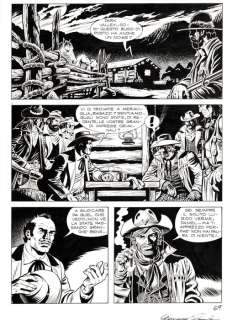 Tex Almanacco del West 2011 - 2 Tavole Originali "la citta’ del male" - Loose page - First edition - (2011) | Catawiki