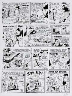 Schwartz | Spirou et Fantasio, planche n°32 Ã  l’encre de Ch… | Banque Dessinée