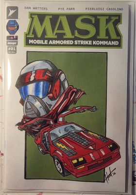 Hoodart01 | MASK #1 Sketch Cover | Raremarq (Buy It Now)