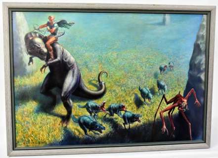 Ned Dameron Sci Fi Cover Art Painting | Forsythe’s Auctions