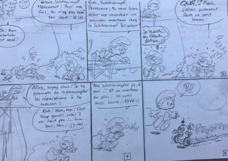 Studio Peyo - Crayonné original - Les Schtroumpfs | Catawiki