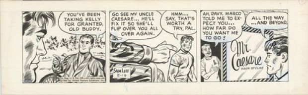 Sam Leff Davy Jones Original Ink Daily Newspaper Comic Strip Art Signed 1966 226 | eBay US (Buy It Now)