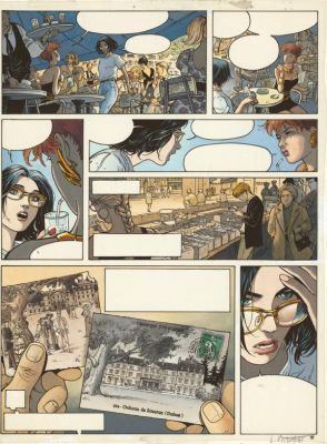 Laurent Vicomte | Bleu de mise en couleur pour la planche n°18 - L’Appel - Sasmira | Daniel Maghen