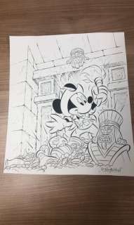 Ray Nicholson - Original Ink Drawing and Pencil Sketch - German Micky Maus Magazine #31 - (2000) | Catawiki