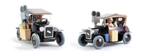 Herg | TINTIN Aroutcheff "Tintin au Congo", voiture en bois et résine, avec | Cornette de St Cyr