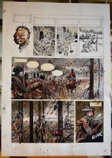 Sergio Tisselli - original illustr. "L’ultimo dei Mohicani" - Loose page | Catawiki