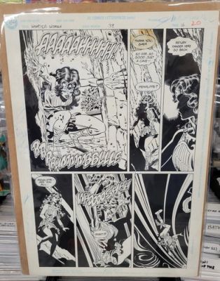 Wonder Woman #38 Original Artwork, (1990) Page 16 Layout