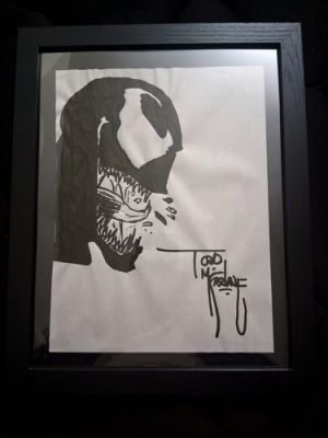 Todd McFarlane Signed Original Art Venom 9×12 FRAMED! | eBay US (Buy It Now)