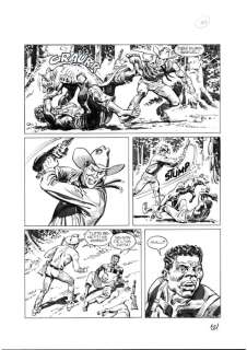 Maxi Tex n. 14 - 2 Tavola Originale "la belva umana" Diso - Loose page - First edition - (2010) | Catawiki