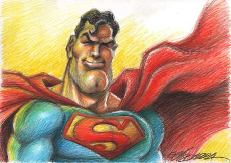 Superman - Original Drawing - Joan Vizcarra - Loose page - Original Art | Catawiki