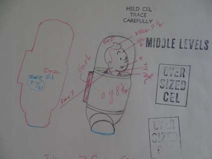 Tintin - 8x Croquis préparatoire pour film d’animation - Tintin - On a marché sur la lune (années 60) - Unique | Catawiki