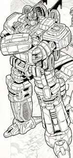 Optimus Prime Splash - Transformers, Energon #26 - 11x17 inches - Loose page - First edition - (2004)