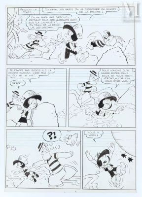 Bottaro (Attribué À) | Planche originale "Pepito" Pl.9 | Millon