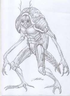 Al Rio | Signed, Insect Bug Horror, 8x12, Sketch, 2007, lots more art in store, 4 | High Quality Comics