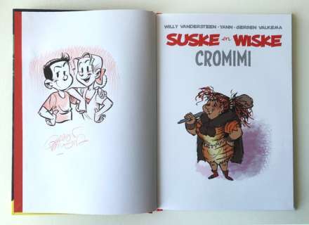 Suske en Wiske - Cromimi - schetsboek met tekening - Auteursexemplaar - Hardcover - First edition - (2017) | Catawiki