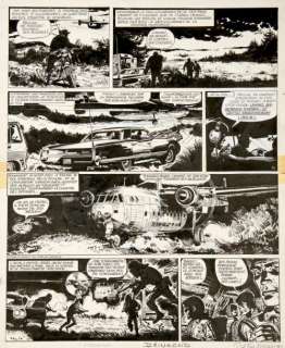 Jijé | Tanguy et Laverdure - La terreur vient du ciel Encre de Chine pour | Millon