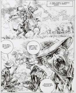 Serpieri | L’Homme médecine, planche n°7 Ã  l’encre de Chin… | Banque Dessinée