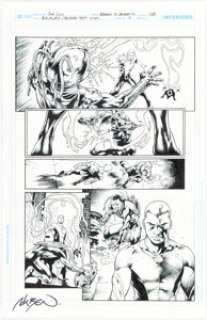 DC Artist - Adriano Di Benedetto [José Luis printed blue lines] Aquaman: Deep Dives #4 Story Page 8 Original Art (DC, 2021)....