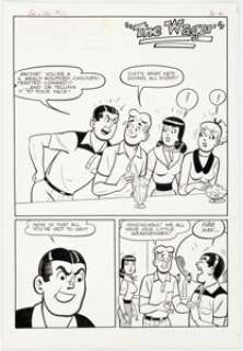 Bill Vigoda Archie’s Pals ’n’ Gals #22 Complete 5-Page Story "The Wager" Original Art (Archie, 1962). (Total: 5 Items) | Heritage