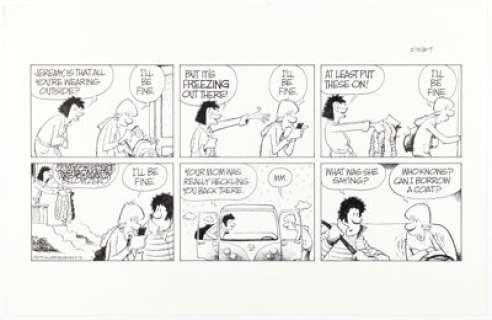 Jerry Scott and Jim Borgman Zits Sunday Comic Strip Original Art dated 2-12-17 (King Features Syndicate, 2017). | Heritage