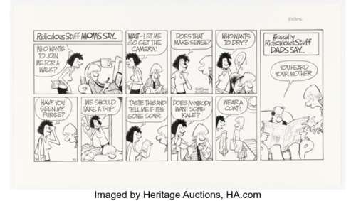 Jerry Scott and Jim Borgman Zits Sunday Comic Strip Original Art dated 3-11-12 (King Features Syndicate, 2012). | Heritage